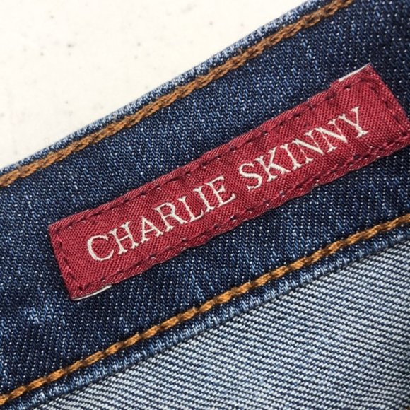 VINTAGE LUCKY BRAND CHARLIE SKINNY JEANS 4/27x30 🍀 - Picture 5 of 12